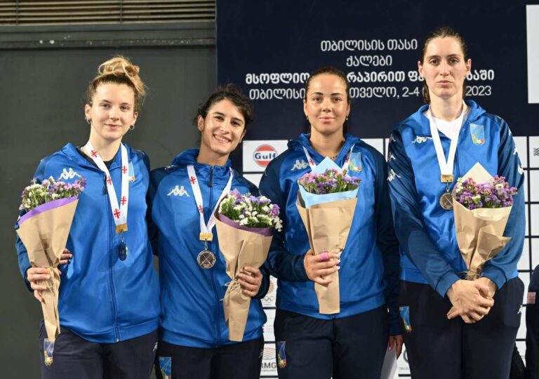 Azzurre del fioretto d’argento in Coppa del Mondo a Tbilisi