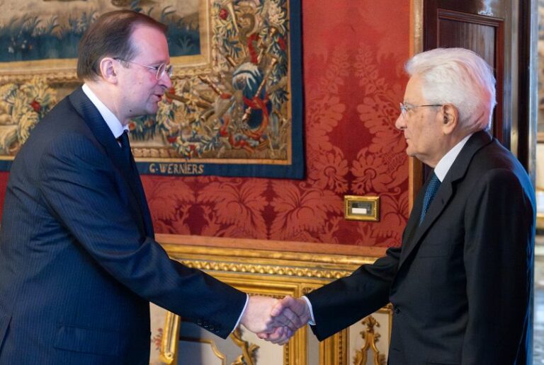 Mattarella ha ricevuto il nuovo ambasciatore russo Paramonov