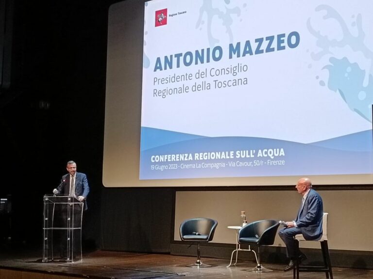 Toscana, Mazzeo “Sulla sfida dell’acqua sensibilizzare i giovani”