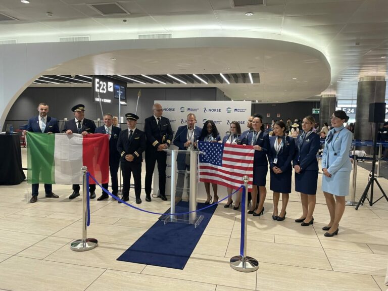 Norse Atlantic Airways celebra volo inaugurale tra Roma e New York