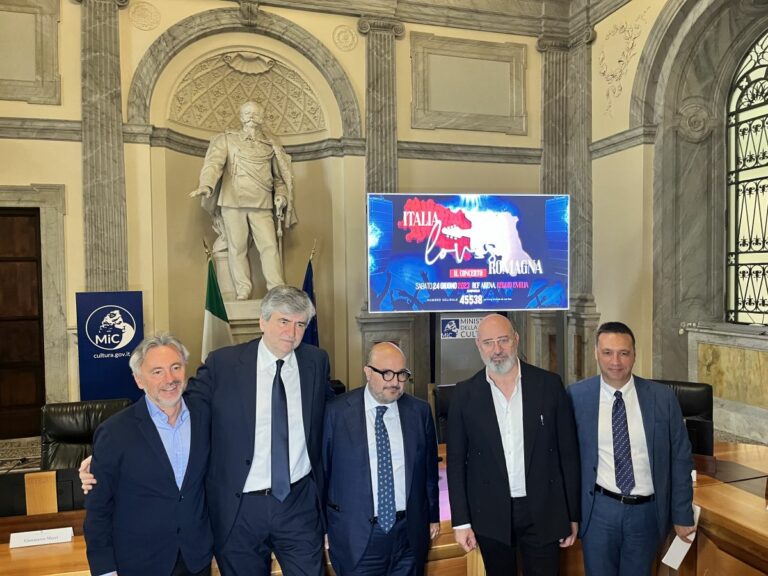 Italia Loves Romagna, il 24 giugno concerto a favore degli alluvionati