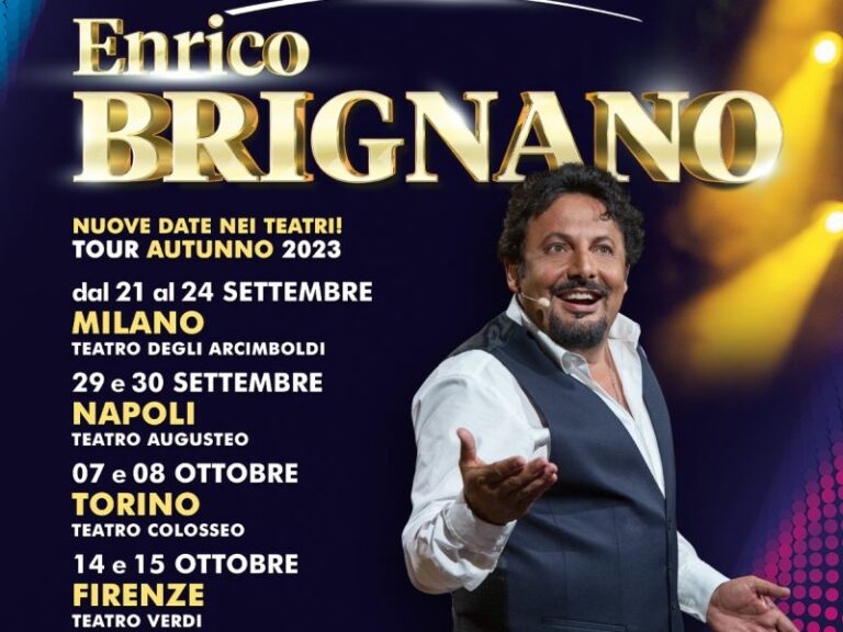 Brignano in tour in autunno con “Ma…diamoci del tu!”