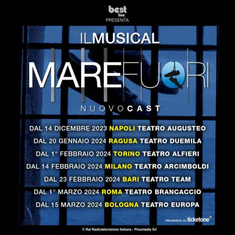Alessandro Siani dirige il musical “Mare Fuori”, al via prevendita