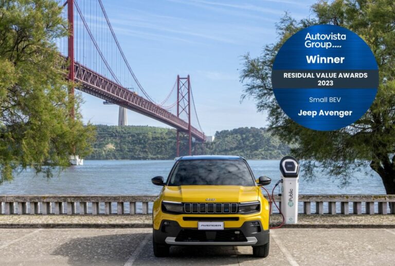 A Jeep Avenger il premio “Small Bev” di Autovista Group Residual Value