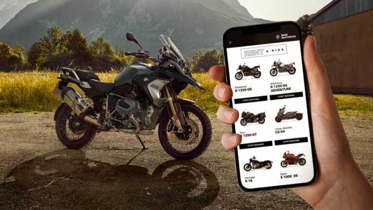 Bmw Motorrad integra la piattaforma di noleggio moto