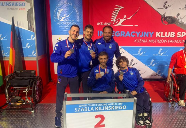 Azzurri del Fioretto d’argento, 9^ medaglia alla Cdm Paralimpica