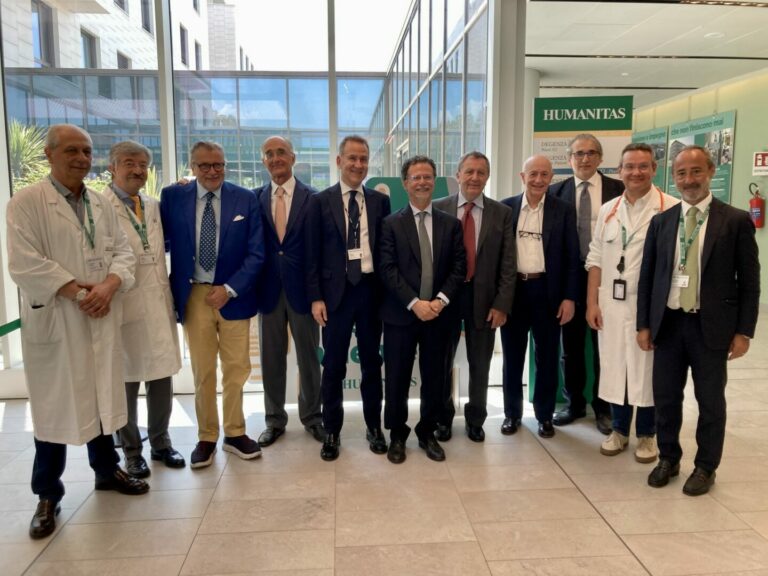 Il rettore Priolo in visita a Humanitas Istituto Clinico Catanese