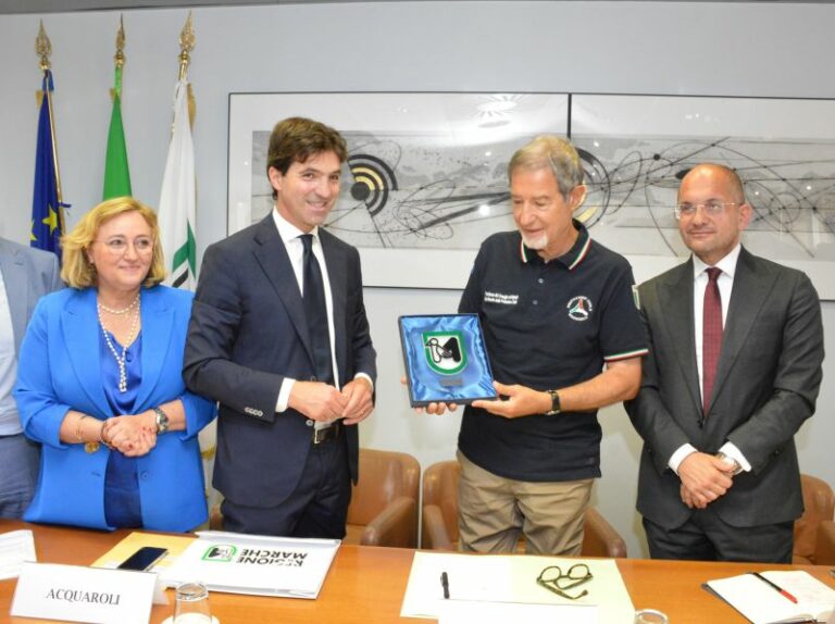 Sopralluogo di Musumeci nelle Marche con Acquaroli