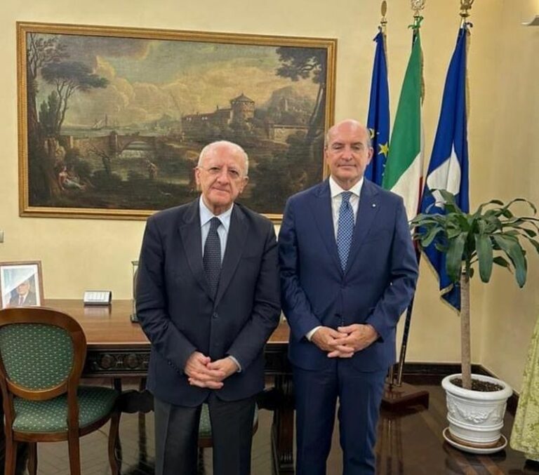 De Luca incontra il nuovo Questore di Napoli