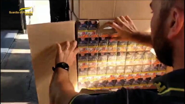 A Palermo sequestrate 5 tonnellate di sigarette di contrabbando