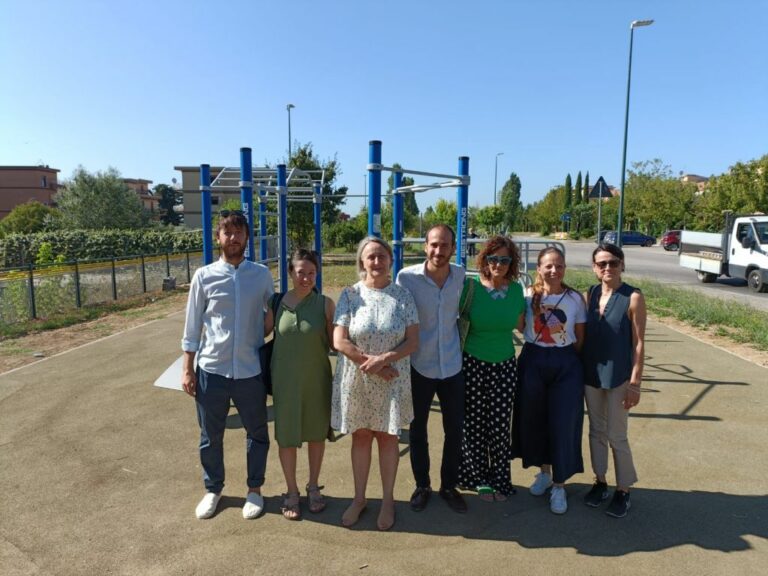 Roma, inaugurata nuova area fitness nel parco di viale Gandin