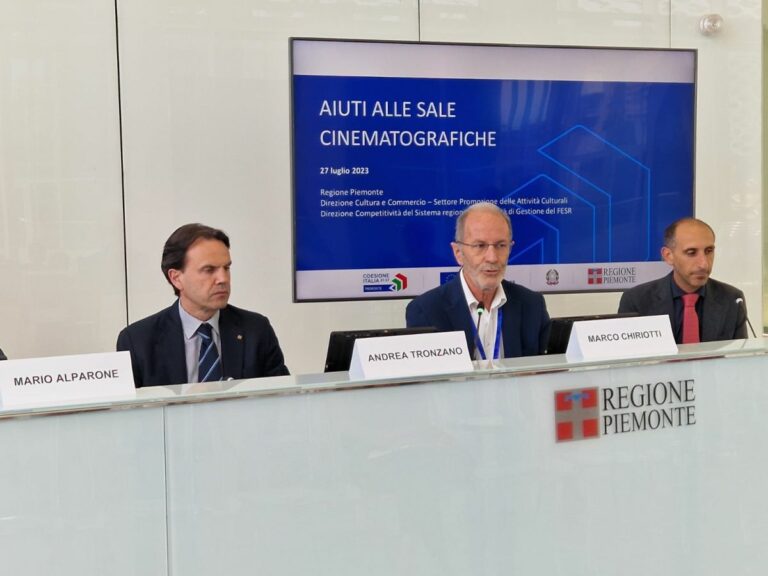 Dalla Regione Piemonte 8 milioni per le sale cinematografiche