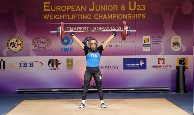 Martina Chiacchio di bronzo agli Europei Jrs di Pesi