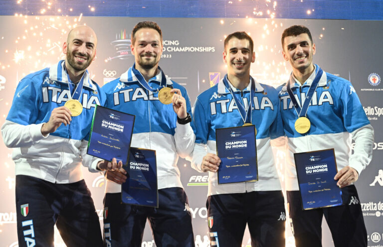 Spada maschile e Fioretto donne d’oro, il medagliere mondiale è azzurro