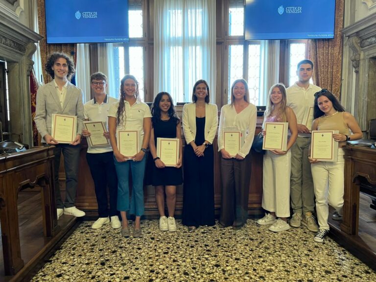 Diplomati con 100 e lode ricevuti a Ca’ Loredan dalla presidente Damiano