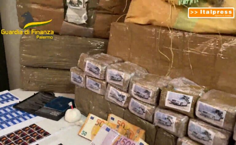 Nascondeva in un box 144 chili di droga, arrestato 30enne palermitano