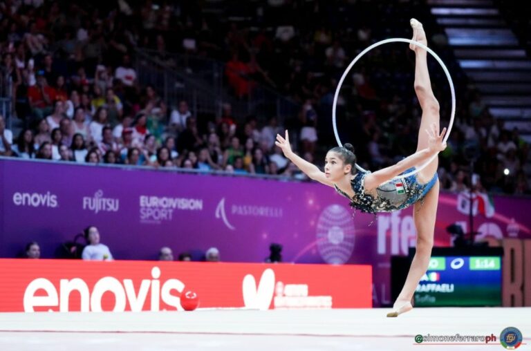 Mondiali di ritmica, doppio argento per Sofia Raffaelli