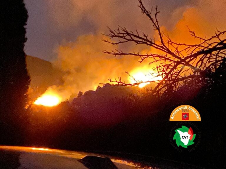 Incendio all’isola d’Elba, 700 gli evacuati
