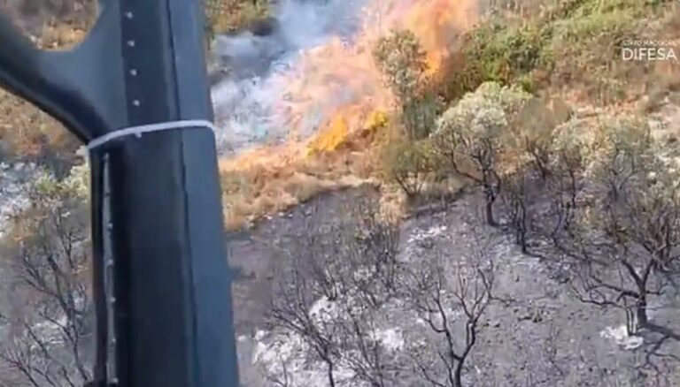 Incendi, nel nuorese 150 ettari in fiamme