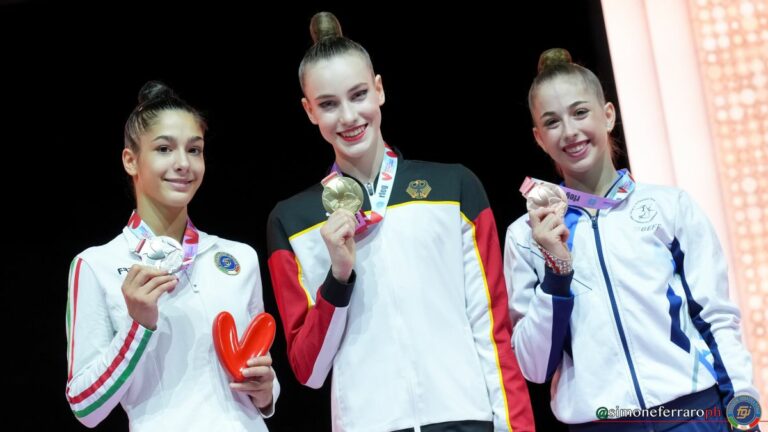 Raffaeli argento nell’all around ai Mondiali di ritmica