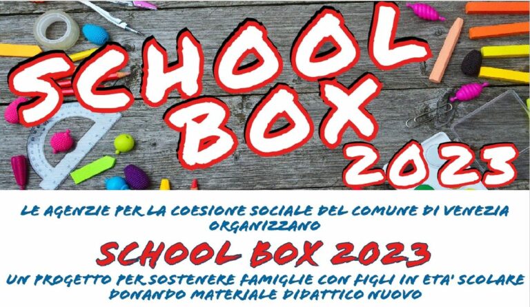 Tornano le School Box solidali