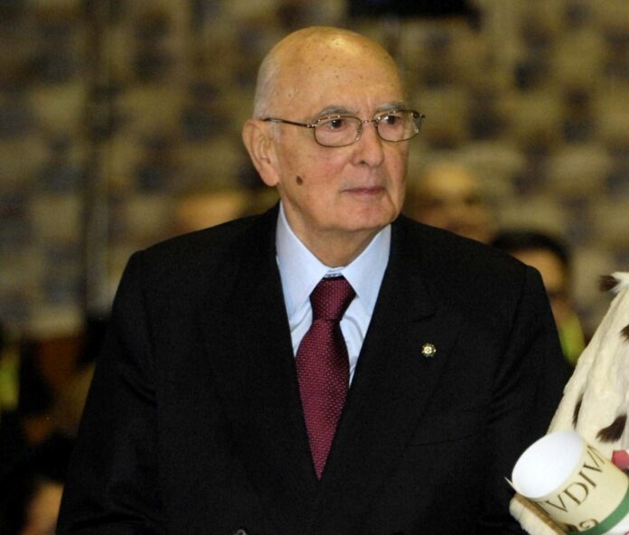 GIORGIO NAPOLITANO ALL'UNIVERSITA' DI PERUGIA IN OCCASIONE DELLE CELEBRAZIONI DEI 700 ANNI DELL'UNIVERSITA' PERUGINA.