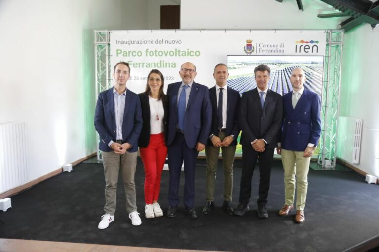 Iren, a Ferrandina il parco fotovoltaico più grande della Basilicata