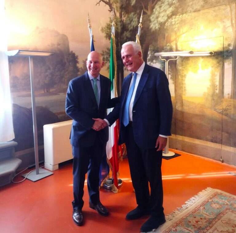 Giani riceve il nuovo ambasciatore degli Stati Uniti Jack Markell