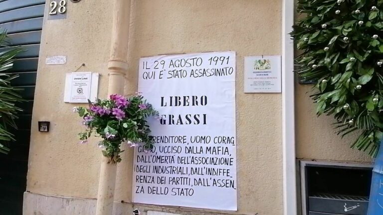 Ricordato a Palermo l’imprenditore Libero Grassi, ucciso perchè disse no al racket
