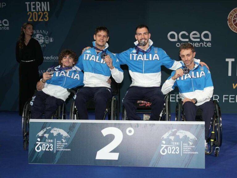 Fiorettisti azzurri d’argento ai Mondiali paralimpici