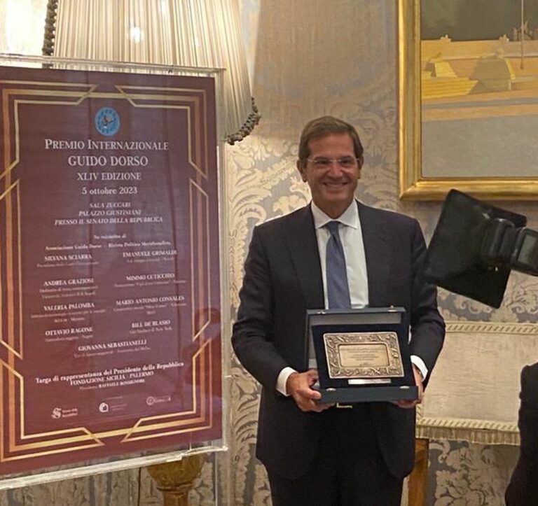 Va alla Fondazione Sicilia la Medaglia del Presidente della Repubblica