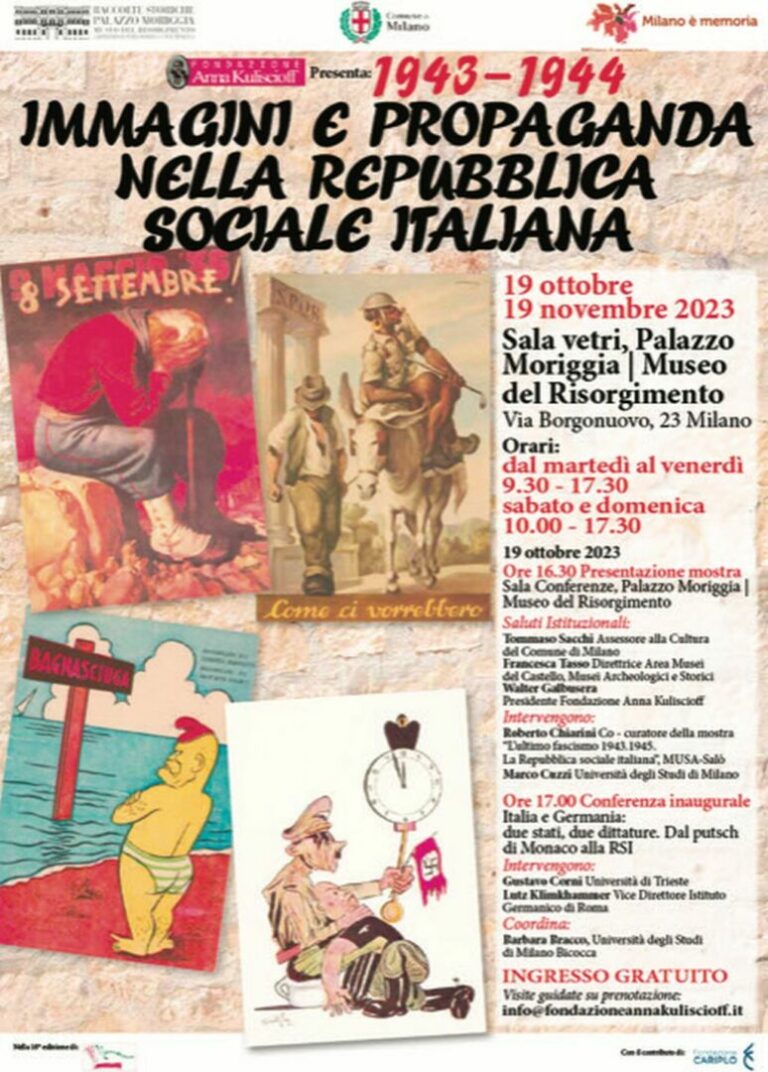 Al Museo Risorgimento Milano, mostra “Immagini e propaganda nella Rsi”