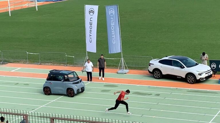 Citroen Ami perde in pista con Filippo Tortu, ma vince sul mercato