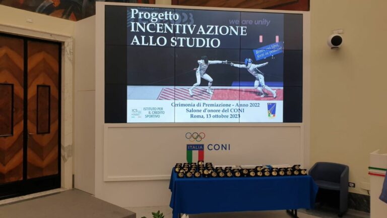 “Incentivazione allo studio”, la Federscherma premia 80 ragazzi
