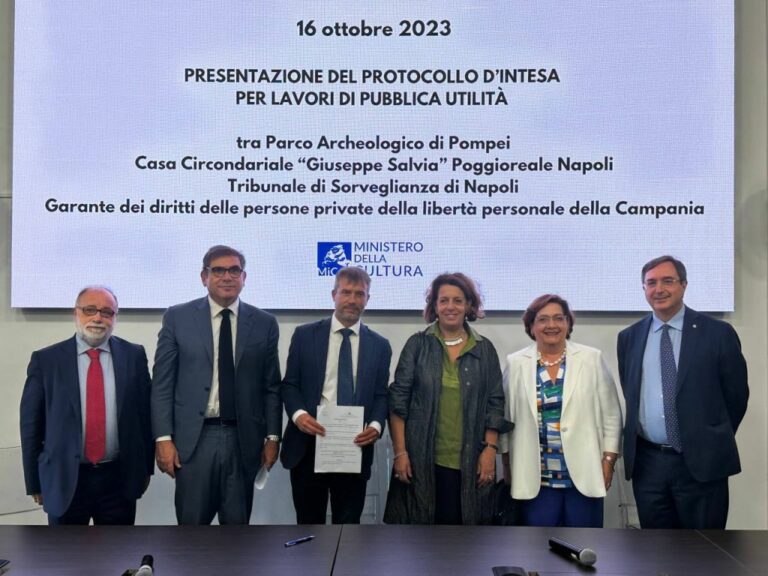 Pompei si apre ai lavori di pubblica utilità per l’inserimento dei detenuti