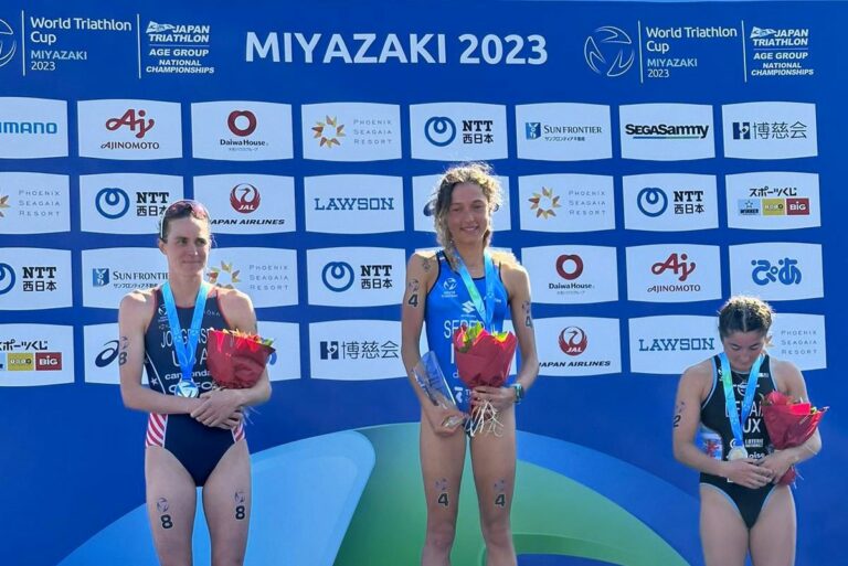 Oro Seregni nella World Cup di triathlon a Miyazaki