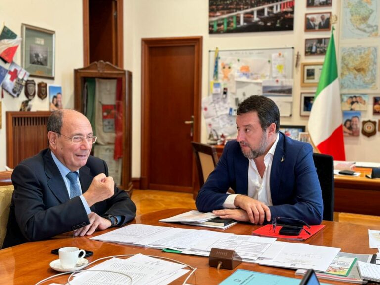 Incontro Salvini-Schifani, focus sul Ponte sullo Stretto