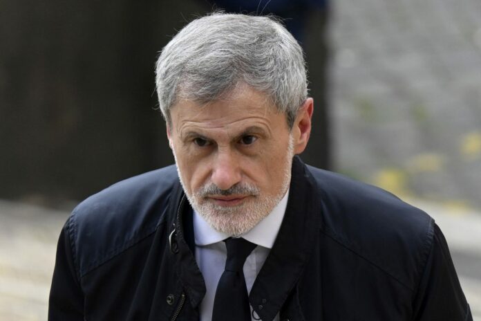 Funerali del senatore di FDI Andrea Augello nella Basilica S.Maria in Ara Coeli a Roma