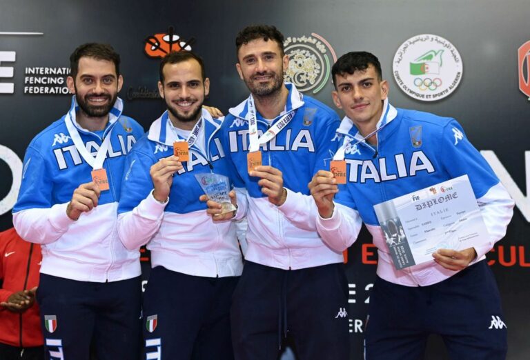Bronzo per gli azzurri della sciabola ad Algeri