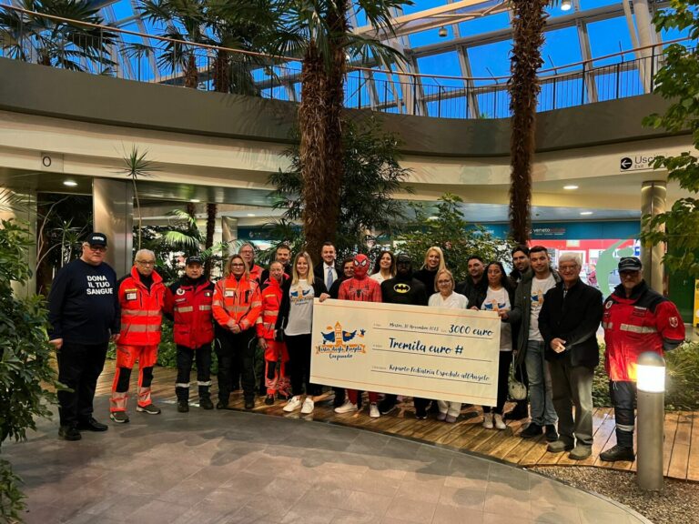 Consegnati a pediatria dell’Ospedale dell’Angelo di Mestre fondi raccolti festa Carpenedolo