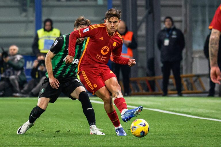 La Roma vince 2-1 in rimonta sul campo del Sassuolo