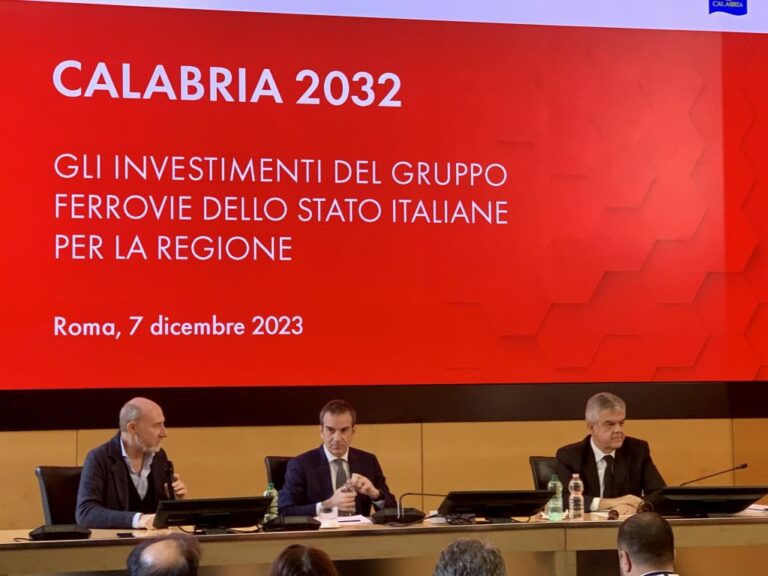 Da FS 13,4 miliardi di investimenti per la mobilità della Calabria