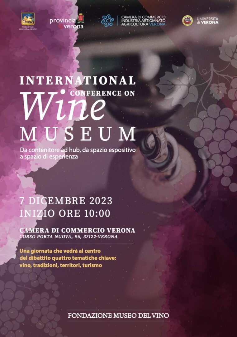 A Verona prima conferenza internazionale sui Musei del Vino