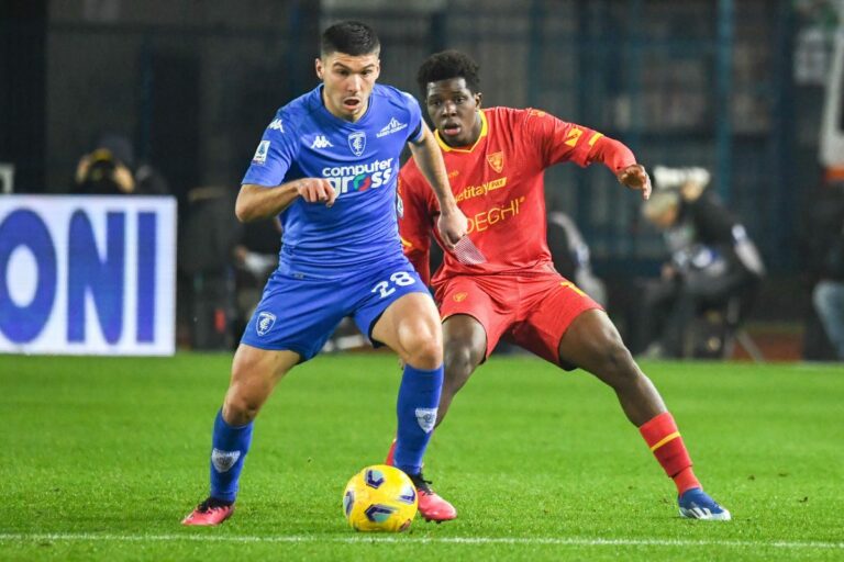 Empoli e Lecce si dividono la posta, 1-1 al Castellani