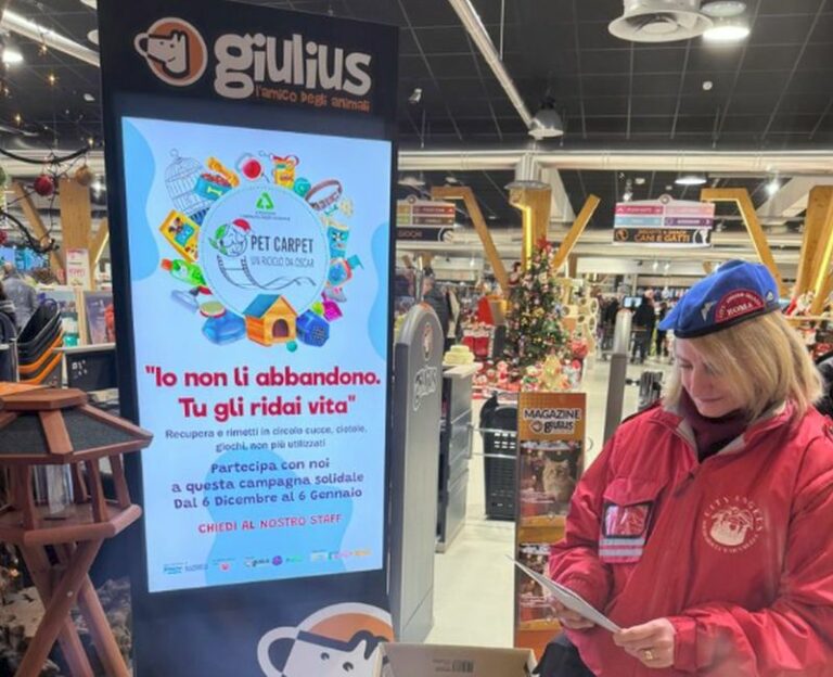 A Roma attivi i punti raccolta della campagna natalizia “Pet Carpet: Un riciclo da Oscar”