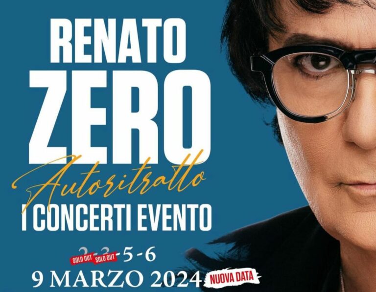 Renato Zero, 3 sold out e nuova data a Firenze per “Autoritratto” live