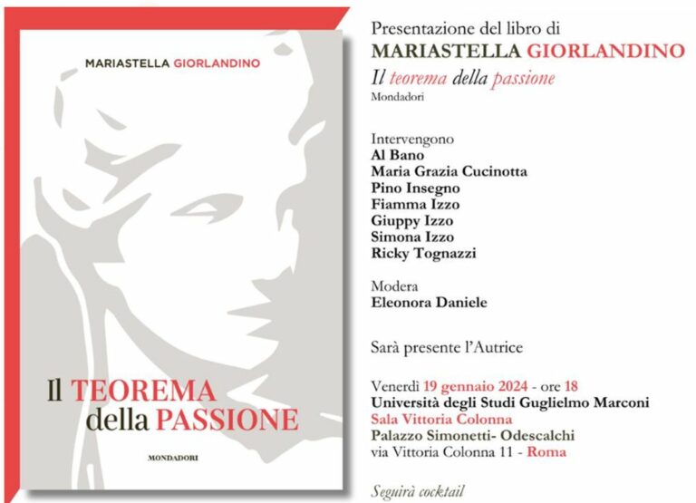 Mariastella Giorlandino si racconta nel libro “Il teorema della passione”, il 19 gennaio presentazione a Roma