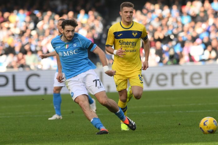 Italian soccer Serie A match - SSC Napoli vs Hellas Verona FC