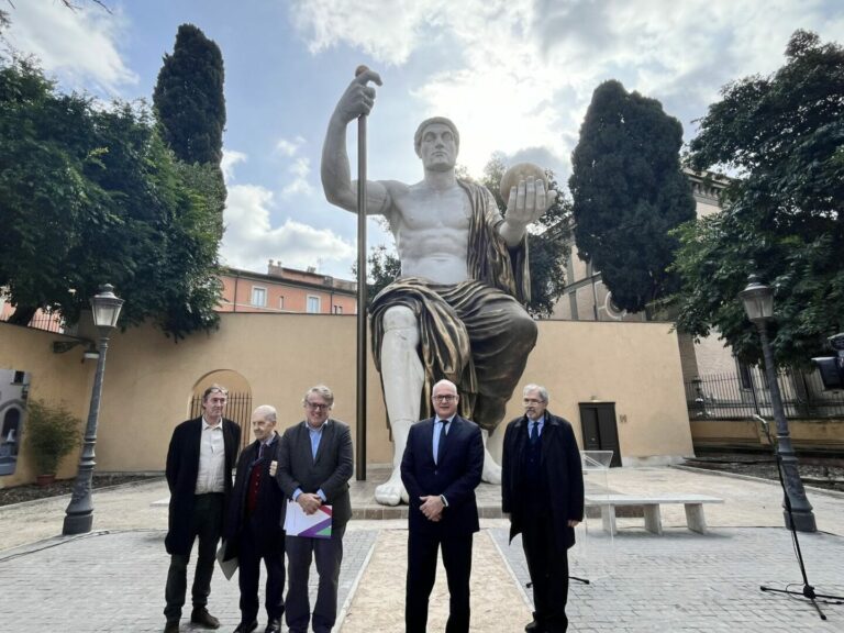 Il Colosso di Costantino torna nel giardino dei Musei Capitolini