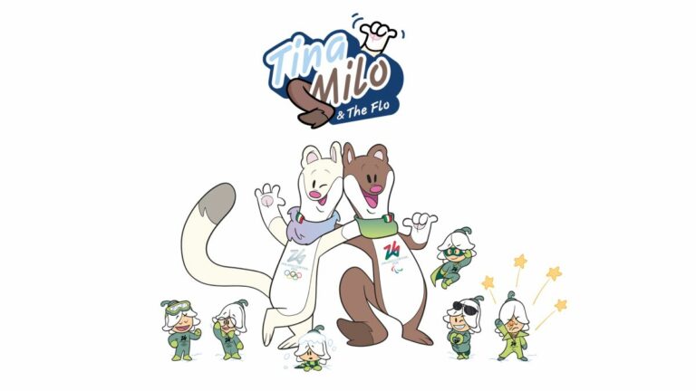 Tina e Milo, presentate a Sanremo le mascotte di Milano-Cortina